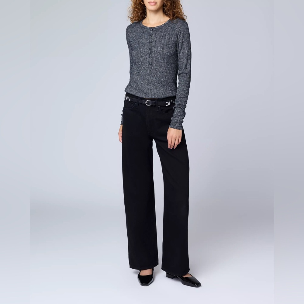 BRAND NEW 
rag & bone Logan Mid-Rise Wide-Leg Jean